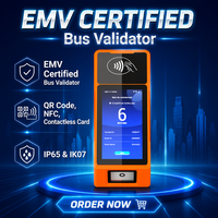 Validador de Autobús Magnético North M10L con Linux y Android, EMV L1/L2, 3G/4G, WiFi, GPS, Terminal NFC, Lector de Códigos QR y Tarjetas para Transporte Público