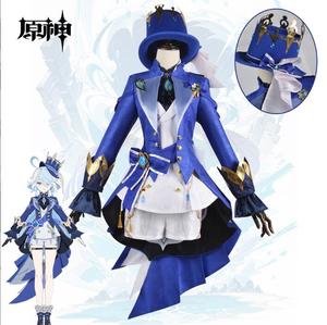 Ecowalson focalors ชุดคอสเพลย์เกม Genshin Impact คอสเพลย์อนิเมะ focalors วิกเครื่องแต่งกายเล่นบทบาท - Product Image 2