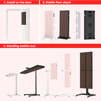 Panneau de luminothérapie rouge sur pied pour centre de beauté, certifié CE, RoHS, FCC, machine LED PDT multifonctionnelle pour les soins de la peau