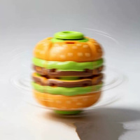 Pelota Antiestrés 3D de Hamburguesa para Halloween y Navidad, Personalizable al por Mayor, Grabado de Lujo, Regalo Corporativo para Aliviar el Estrés en Días Festivos