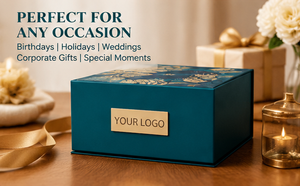 Caja de Regalo Magnética Rígida Personalizada, con Diseño Floral Dorado de Lujo, Estructura Resistente para Joyería, Regalos - Product Image 3
