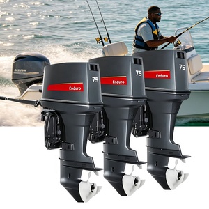 Nouveau moteur à essence 2 temps 3 cylindres 75 CV pour la rénovation/amélioration des bateaux de pêche, yachts et bateaux pneumatiques - Product Image 1