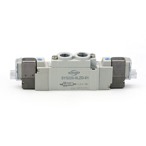 Vanne solénoïde double Sxqd Sy5220-5lzd-01, port 1/4 po, vanne de régulation de gaz pour systèmes pneumatiques - Product Image 3
