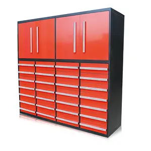 Сверхмощный шкаф для инструментов из 24 ящиков с порошковым покрытием, стальной шкаф для хранения инструментов, настраиваемая поддержка OEM