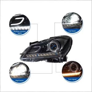 สำหรับ2011-2014 Mercedes-Benz C-Class <span class=keywords><strong>W204</strong></span> 12V LED โปรเจคเตอร์ไฟหน้าประกอบกับสัญญาณไฟเลี้ยวและไฟวิ่งกลางวัน - Product Image 3