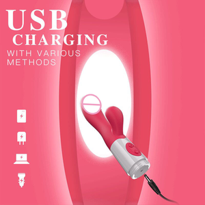 Vibrador de Conejo de Doble Extremo de 20 Velocidades, Juguete Sexual para Adultos al por Mayor, Dildo con Frecuencia Variable, Simulación de Punto G, <span class=keywords><strong>Masturbador</strong></span> Femenino - Product Image 2