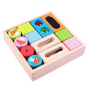 CHCC 2022 Factory Early Educational Sound Training Sound Boxes For Kids Wooden Toys Learning Toys Left Brain Music Enlightenment