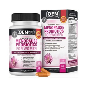 Kapsul Probiotik Menopause Bestseller OEM dengan 40 Miliar CFU Campuran Probiotik untuk Wanita untuk Meningkatkan Kesehatan Usus & Pencernaan - Product Image 1