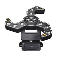 Nouvelles lampes à tête mobile LED de style moderne, contrôle DMX512, RGB, 9 faisceaux rotatifs, effet œil de frelon, équipement d'éclairage de scène pour discothèque, DJ, bar