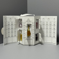 Boîte cadeau rigide magnétique pour bougie, boîte mystère, calendrier de l'avent, emballage de Noël avec feuille d'or, matériaux recyclés