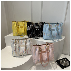 I-0841 nouveaux sacs à bandoulière pour femmes de grande capacité fermeture à glissière dames fourre-tout sacs à main - Product Image 1