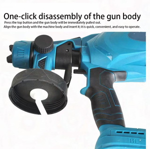 Pistola <span class=keywords><strong>de</strong></span> Pintura Inalámbrica Mini, Motor sin Escobillas, Batería <span class=keywords><strong>de</strong></span> Litio <span class=keywords><strong>de</strong></span> Grado Industrial, para Uso Doméstico y <span class=keywords><strong>Bricolaje</strong></span>, Vaso <span class=keywords><strong>de</strong></span> 200 ml - Product Image 4