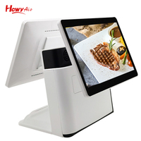 Tablette Android POS 14 "à double écran, écran tactile capacitif, Wifi, port RJ45, caisse enregistreuse