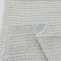 Magica Green Zero Defect 100% Acrylic Cotton Wearable Yarn Boucle Ladder Knit Lurex Metallic Yarn Scarf Throw Blanket