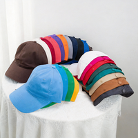 Gorra de Béisbol de Dos Tonos, de Algodón Lavado, Lisa, Suave, Sin Estructura, Estilo Dad Hat, para Hombre y Mujer
