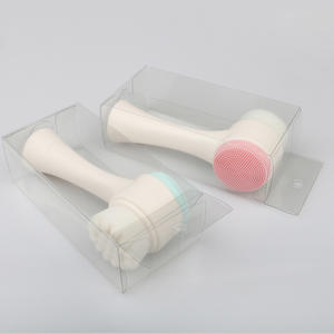 <span class=keywords><strong>Brosse</strong></span> <span class=keywords><strong>nettoyante</strong></span> faciale en <span class=keywords><strong>silicone</strong></span> double face, <span class=keywords><strong>brosse</strong></span> à poils doux debout avec exfoliants, nettoyeur de pores pour le lavage du <span class=keywords><strong>visage</strong></span> - Product Image 5