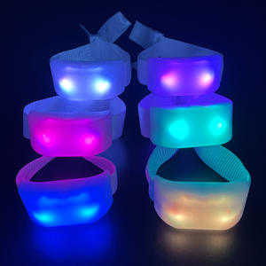 Bracelet lumineux T-Worthy modèle 001, <span class=keywords><strong>ruban</strong></span> <span class=keywords><strong>LED</strong></span> réglable, matériau ABS, 15 couleurs, <span class=keywords><strong>télécommande</strong></span> pour concert, festival de musique - Product Image 5