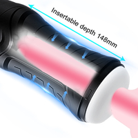 Automatischer Saugmasturbator und Vibrator für Männer, Oraler Blowjob Vagina Pussy Vakuum-Masturbationsbecher, Sexspielzeug für Erwachsene und Waren für Männer