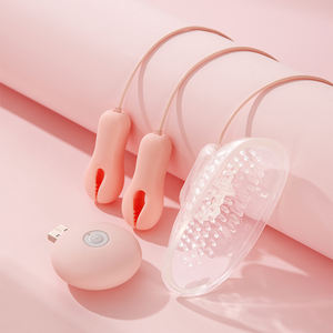 热销硅胶成人情趣用品女性用舔阴器和振动器乳头夹乳房夹自慰器 - Product Image 1