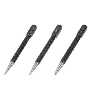 3-Piece Set <b>Black</b> Manual Positioning Punch Hole Locator Round Nail Punch Center Punch with 1.5/2/3mm Sizes for Chisels & Punches - Product Image 3