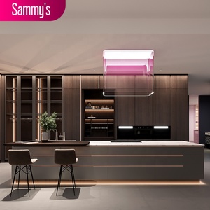 Japanese Slim Shaker Modular Kitchen Cabinet Modern High Gloss Countertop Faucet Accessories - Product Image 2