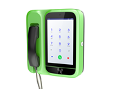 Téléphone fixe sans fil intelligent avec reconnaissance faciale, grand écran, 4G LTE, Android 11, pour l'école, l'extérieur, téléphone public, borne téléphonique