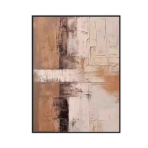 Wholesale Minimalist Abstract Canvas <strong>Print</strong> Painting Heavy Texture <strong>Neutral</strong> Wall Art for Hotel Villa Decor - Product Image 6
