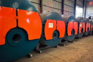 Chaudière à vapeur horizontale à tubes de fumée WNS à performance stable, au gaz ou au mazout, adaptée à un usage industriel dans les usines de sucre - Product Image 5