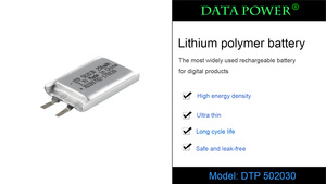 Batería de Iones de Litio 502030 de 250 mAh y 3.7 V, Fabricante OEM para Juguetes, Suministro Directo de Fábrica de Polímeros - Product Image 3