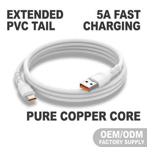 Nuevo Cable de Datos <span class=keywords><strong>Tipo</strong></span>-<span class=keywords><strong>C</strong></span> de Carga Rápida para Teléfonos Móviles Android/<span class=keywords><strong>iPhone</strong></span>, Material de PVC, Diseño Trenzado de Dos Tonos, Cable de Datos con Extremo Extendido - Product Image 1