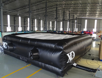 Sport extrême freestyle saut trampoline FMX vtt BMX carré VTT tapis plat coussin gonflable cascadeur saut airbag atterrissage