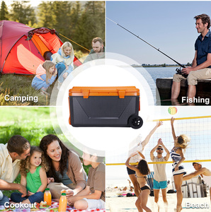 Factory Wholesale 80L Travel Multifunction <b>Custom</b> Ice Bucket Cooler Portable Ice Cooler <b>Box</b> Wheeled - Product Image 6