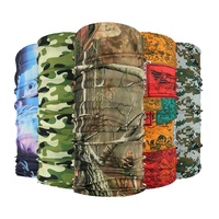 Bandeau de tête personnalisé imprimé, sans couture, pour la pêche, bandana, durag, écharpe de motard, cagoule, bandana facial, en provenance de Chine