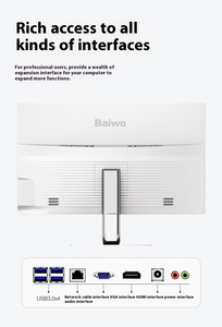All-In-One Office <strong>Computer</strong> Shell Kit IPS LCD Display USB Interface SSD Hard Drive AU Plugs Narrow Frame DDR4 RAM Business - Product Image 3