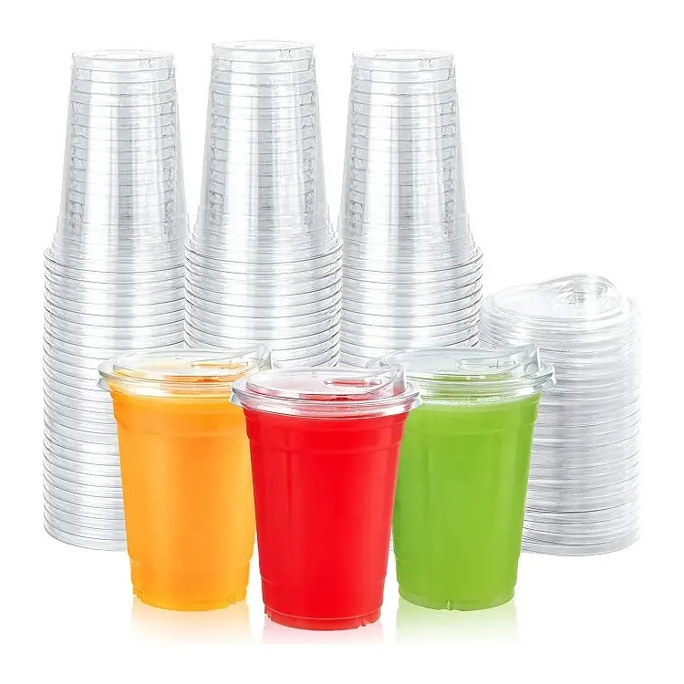 factory outlet plastic juice cup disposable Ice cream yogurt mousse cup jelly pudding PET dessert packaging round cup