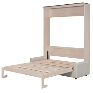[Stock US] <span class=keywords><strong>Lit</strong></span> Murphy Queen avec canapé, <span class=keywords><strong>lit</strong></span> <span class=keywords><strong>mural</strong></span> gain de place, canapé convertible avec <span class=keywords><strong>2</strong></span> <span class=keywords><strong>places</strong></span>, stock US prêt à être expédié - Product Image 1