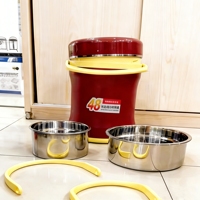 Ensemble de 3 chauffe-plats isothermes de qualité VIP 48H, 3L, 6L, 12L, pot thermique double couche pour les réunions familiales haut de gamme au Moyen-Orient