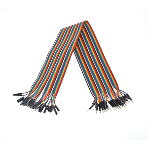 OKY0074 OEM Câble ruban de liaison mâle-femelle 40 broches 40 cm, connecteur coloré sans soudure pour platine d'expérimentation DIY - Product Image 1