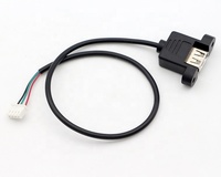 Clou de verrouillage à vis personnalisé, montage sur panneau femelle USB 2.0 Type A vers JST XH PH SH câble d'assemblage