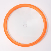 Couvercle de casserole en silicone avec verre trempé incassable, écologique, résistant au four, transparent, rond, pour woks et cuiseurs vapeur domestiques