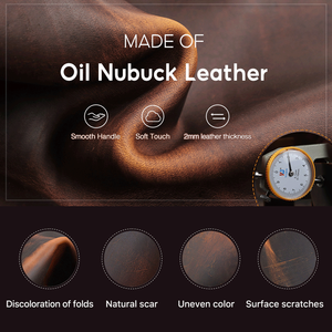 Mininalista sottile cavallo pazzo in <span class=keywords><strong>pelle</strong></span> 14.2 ''<span class=keywords><strong>borsa</strong></span> del computer portatile per gli uomini ufficio viaggi d'affari con trolley Slot per telefono anteriore - Product Image 6