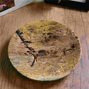 Quemador de Incienso de Estilo Religioso Vintage con Placa Redonda de Cristal Natural Único de Jasper para Sanación, Venta al por Mayor - Product Image 3