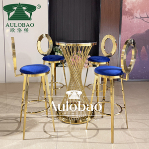 Silla Alta Moderna de Acero Inoxidable Color Oro Rosa para Barra de <span class=keywords><strong>Bar</strong></span>, Comedor, Sala de Estar y Uso en Hoteles - Product Image 6