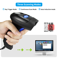 Pemindai Barcode NETUM L5 2D Berkabel Nirkabel Handsfree Lector De Cdigo De Barras untuk Komputer POS Mendukung Pemindaian Layar Otomatis