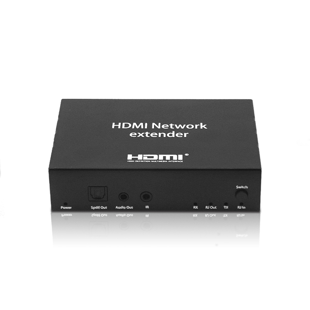 HDMI Extender Transmitter Receiver 120M Support 4K @30Hz Extender with Cat-5e/6 Cable Rj45