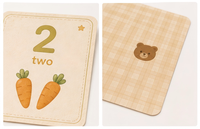 Ensemble de cartes flash pour tout-petits unisexe, cartes illustrées vibrantes, comprenant des cartes d'apprentissage sur les nombres, les animaux et les lettres