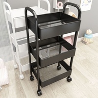 Étagère de rangement multicouche en plastique PP sur pied pour collations et étagères de rangement pour chambre à coucher salle de bain Gadgets pratiques