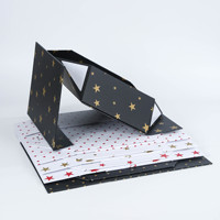 Boîte cadeau pliable de luxe en papier avec fermeture magnétique et nœud en ruban pour anniversaire, mariage, Noël, emballage de cadeaux de fêtes