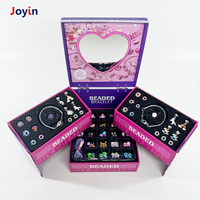 Kit de fabrication de bracelet à breloques pour filles avec boîte de rangement à compartiment licorne, kit de fabrication de bijoux artisanat perles cadeaux jouet pour filles
