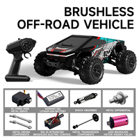 Cyberpickup Monster Truck 4x4 Buggy de course à quatre roues motrices à l'échelle 1:18 Vitesse variable en continu Structure métallique Câble USB